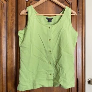 ❤️❤️Green button down tank